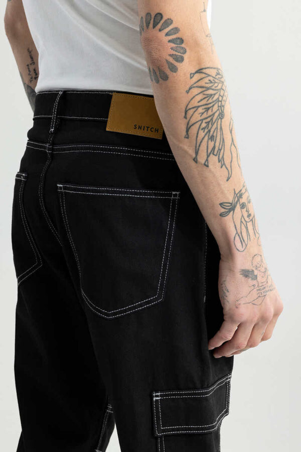 Buzzer Black Baggy Fit jeans - Image 3