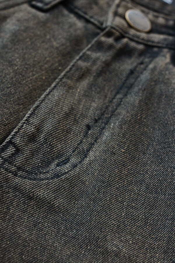 Baggy Fit Mid Rise Charcoal Grey Jeans - Image 3