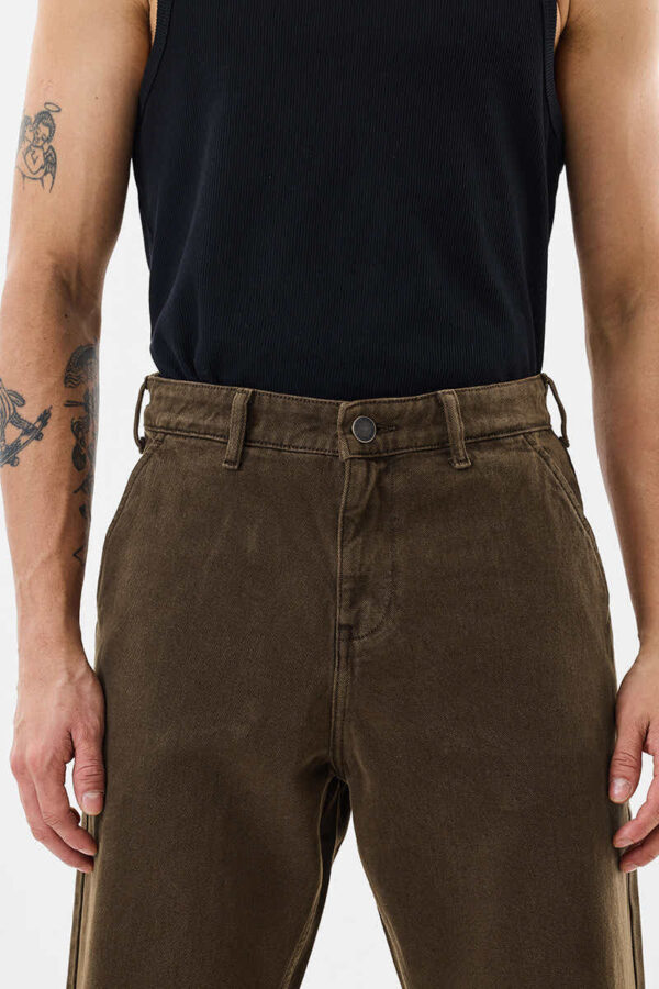 Baggy Fit Mid Rise Dark Brown Jeans - Image 4