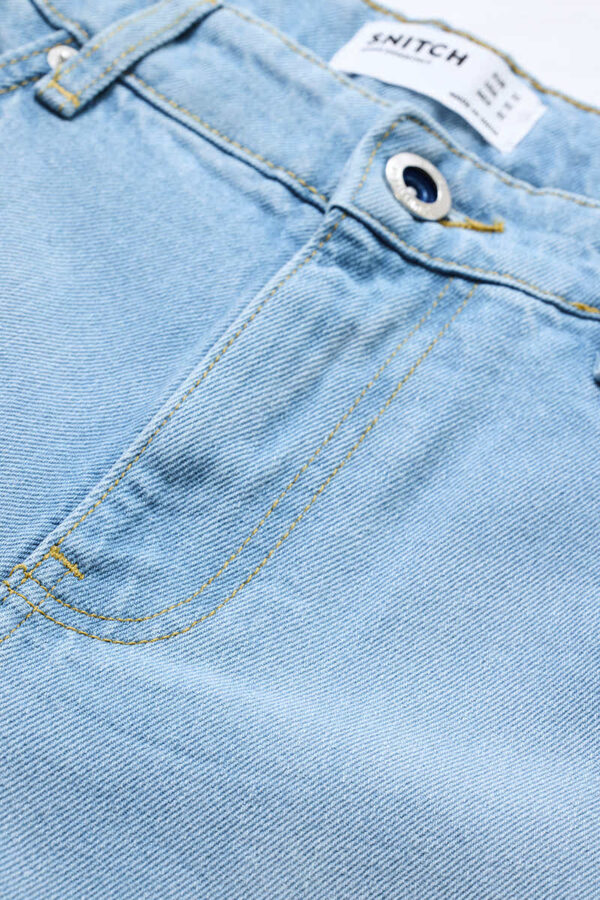 Baggy Fit Washed Jeans - Image 5
