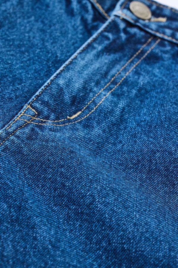 Baggy Fit Mid Rise Blue Jeans - Image 3