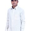 Slim fit pure linen shirt