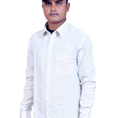 Slim fit pure linen shirt
